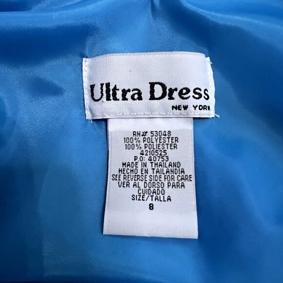Ultra Dress Collection Unique Blue Ombre Maxi Flowing Fairy Ocean Dress Size 8 - Picture 9 of 9